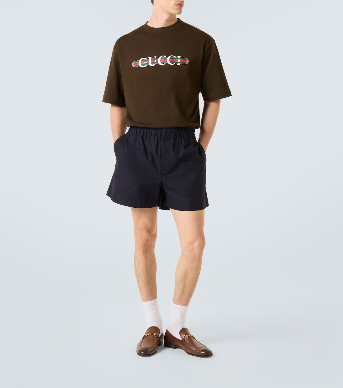 Camiseta de jersey de algodón con logo | Gucci