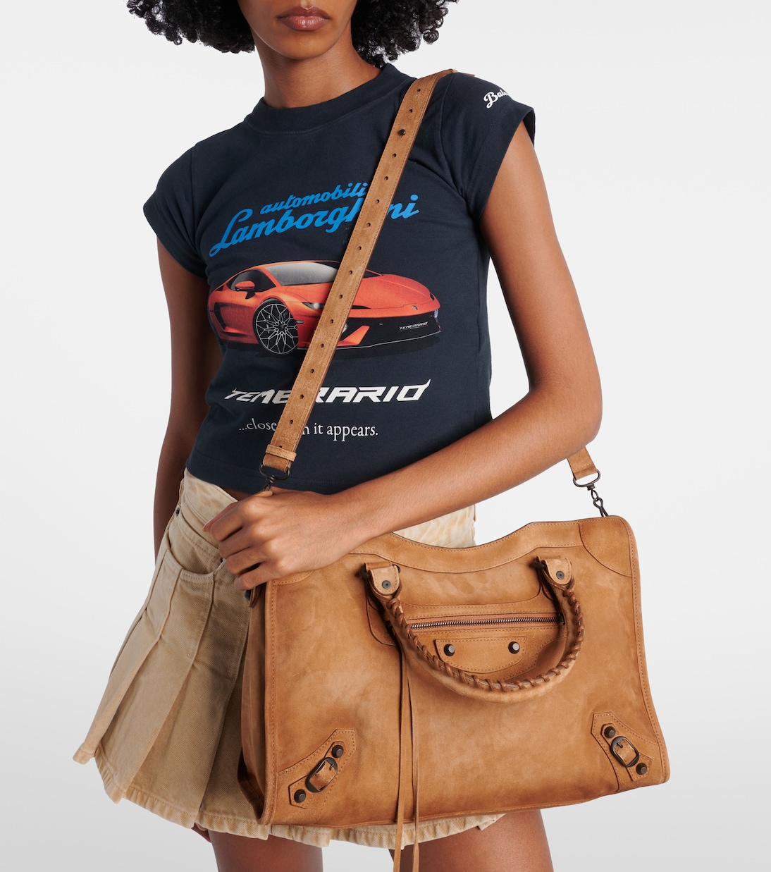 Le City Medium suede tote bag | Balenciaga
