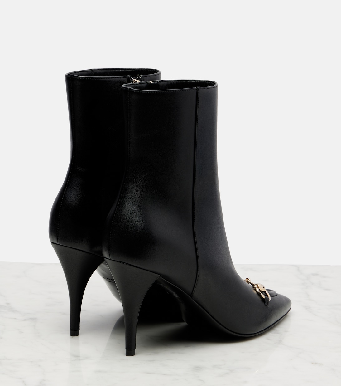 Ankle Boots Erin Horsebit aus Leder | Gucci
