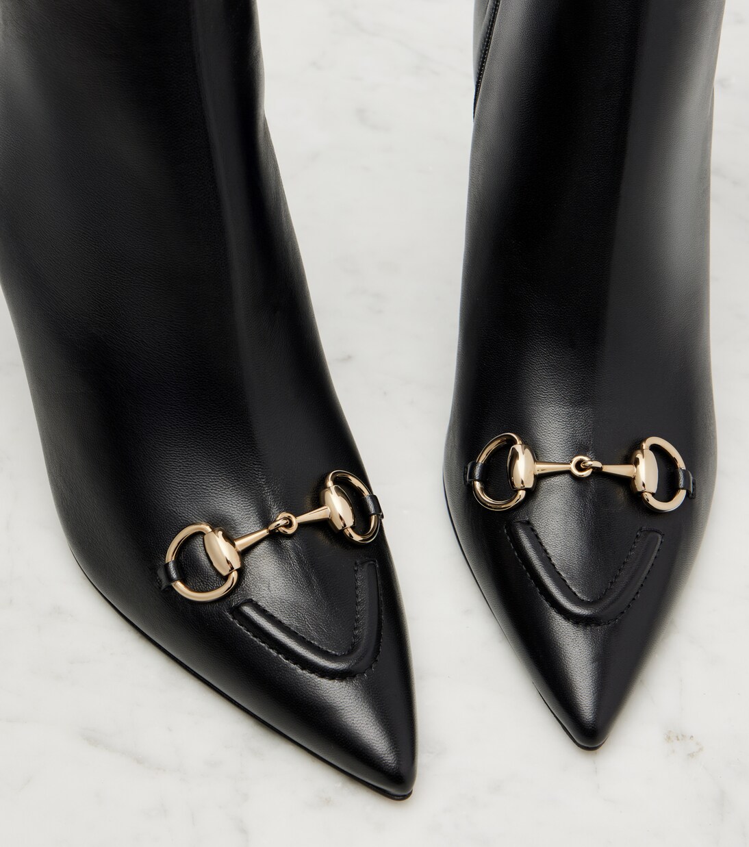 Ankle Boots Erin Horsebit aus Leder | Gucci