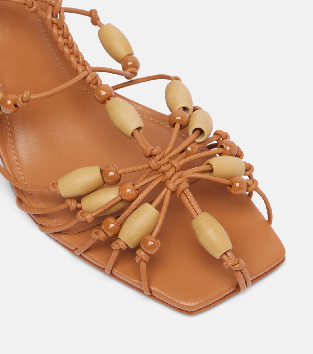 Beaded leather sandals | Farm Rio