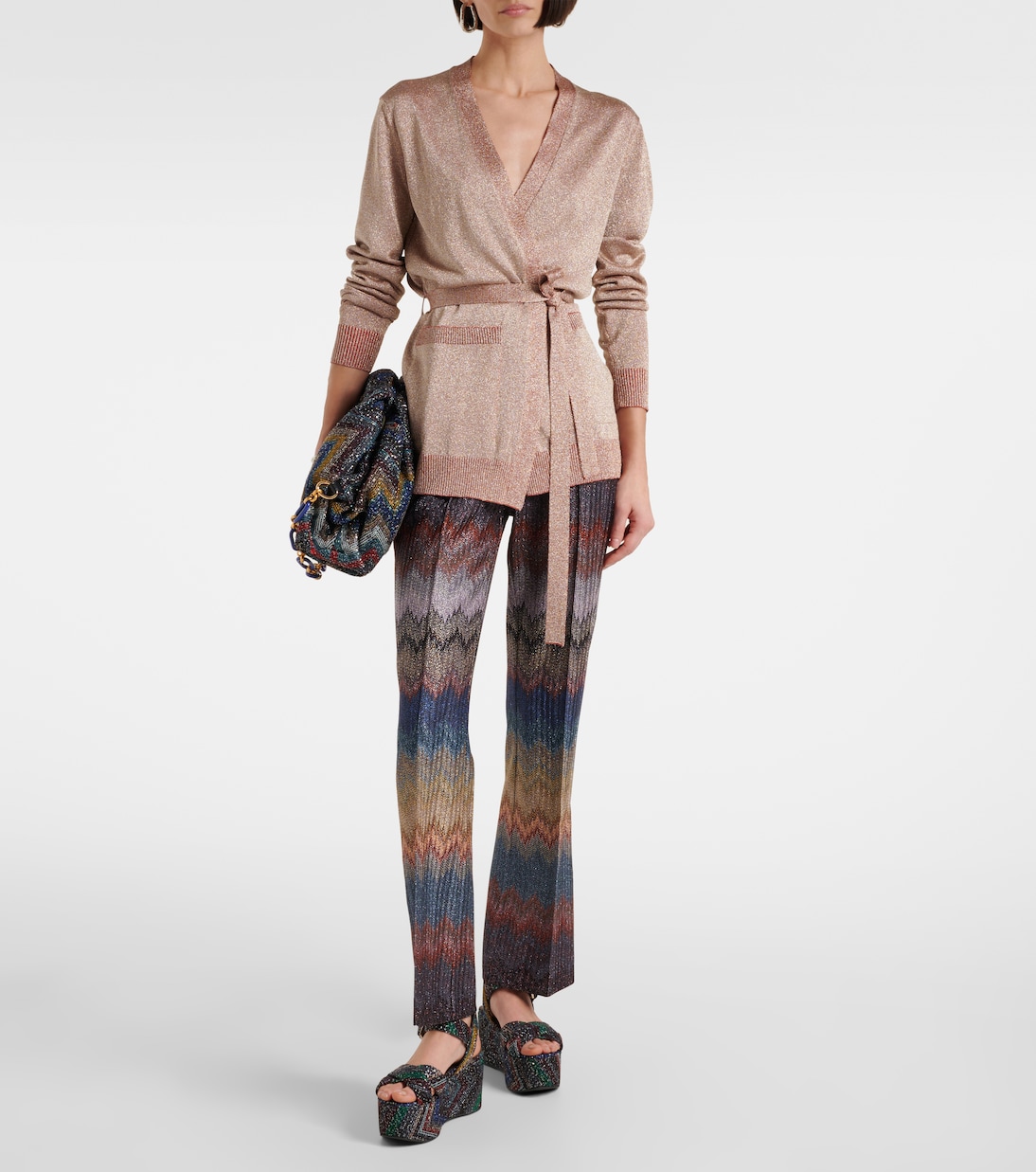 Sandali Julia Caperdoni con platform e paillettes | Missoni