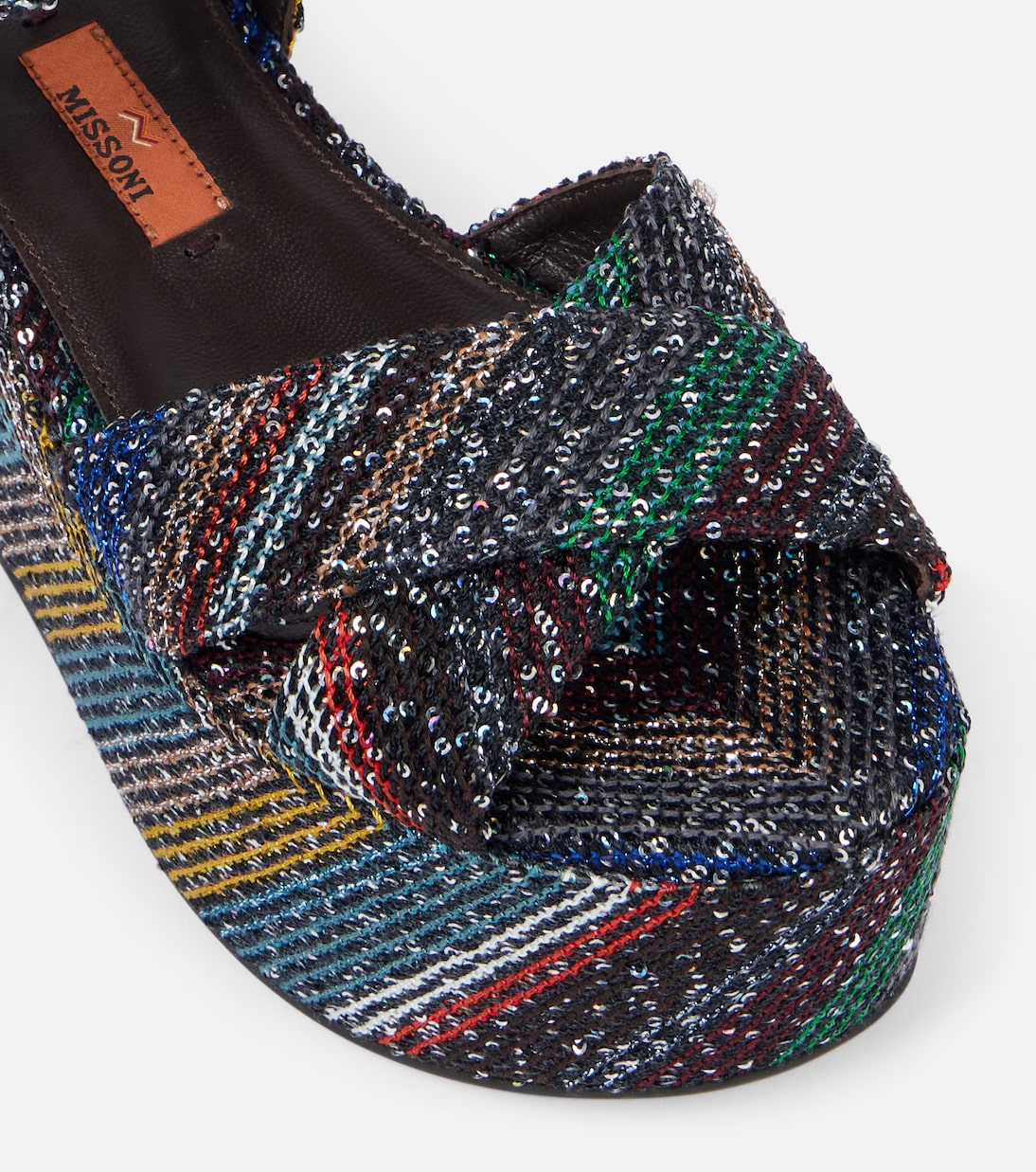 Sandali Julia Caperdoni con platform e paillettes | Missoni