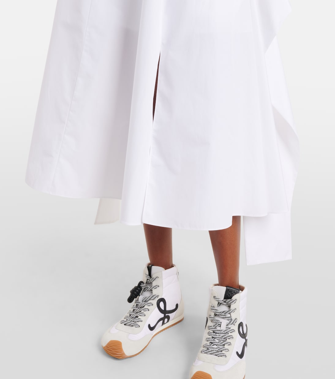 Falda midi de algodón | Loewe