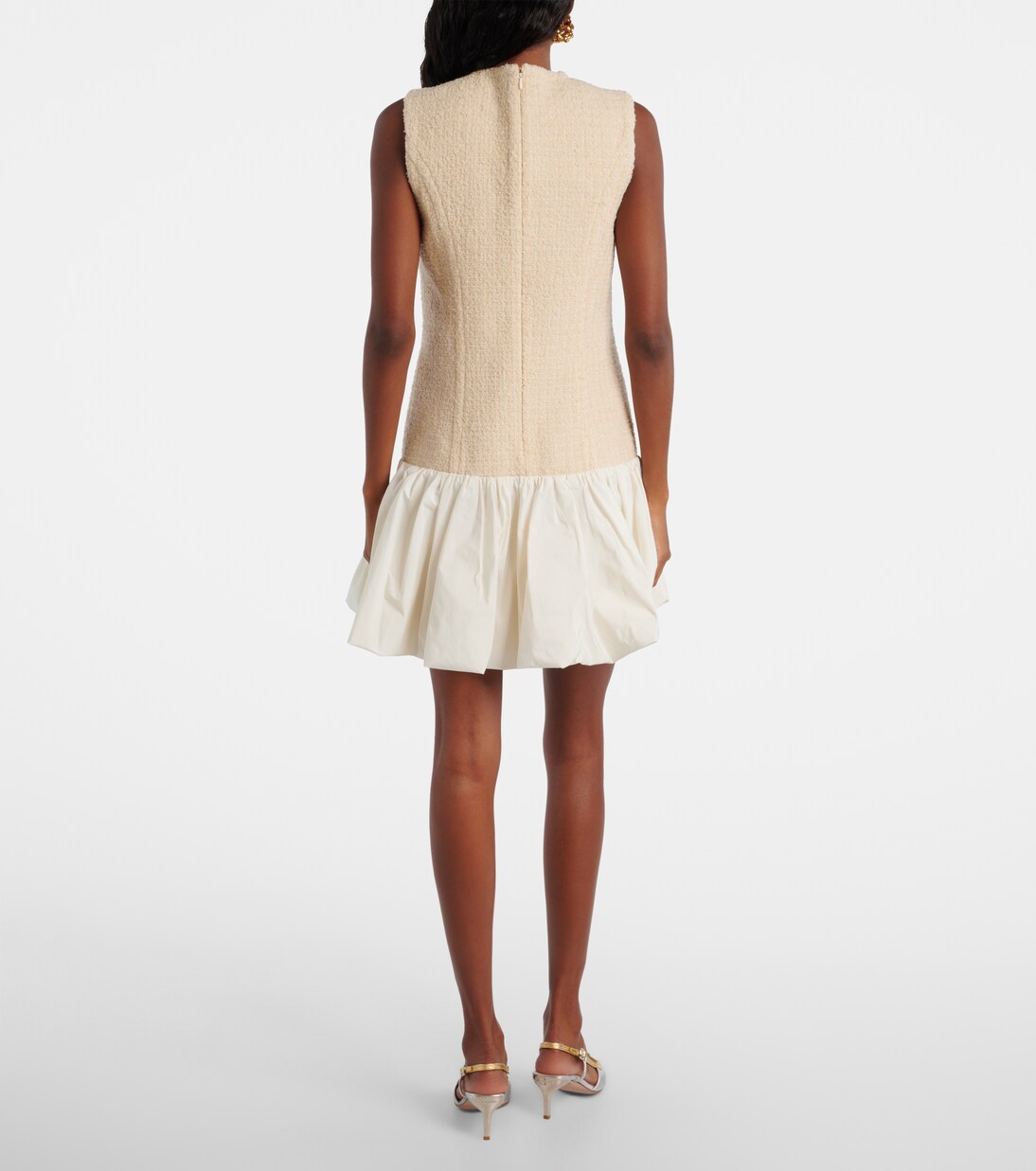 Tweed and faille minidress | Patou
