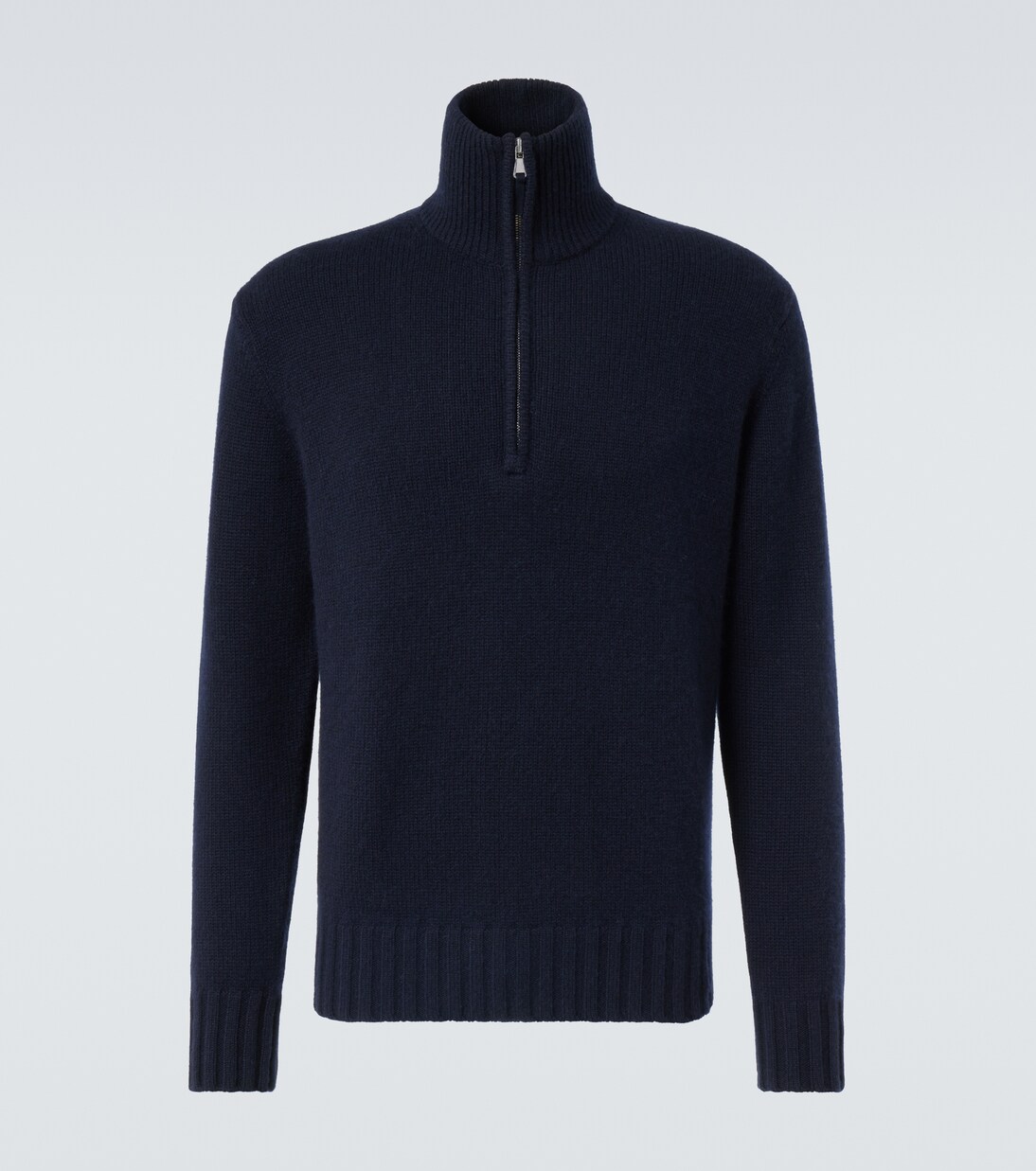 Cashmere half-zip sweater | Allude