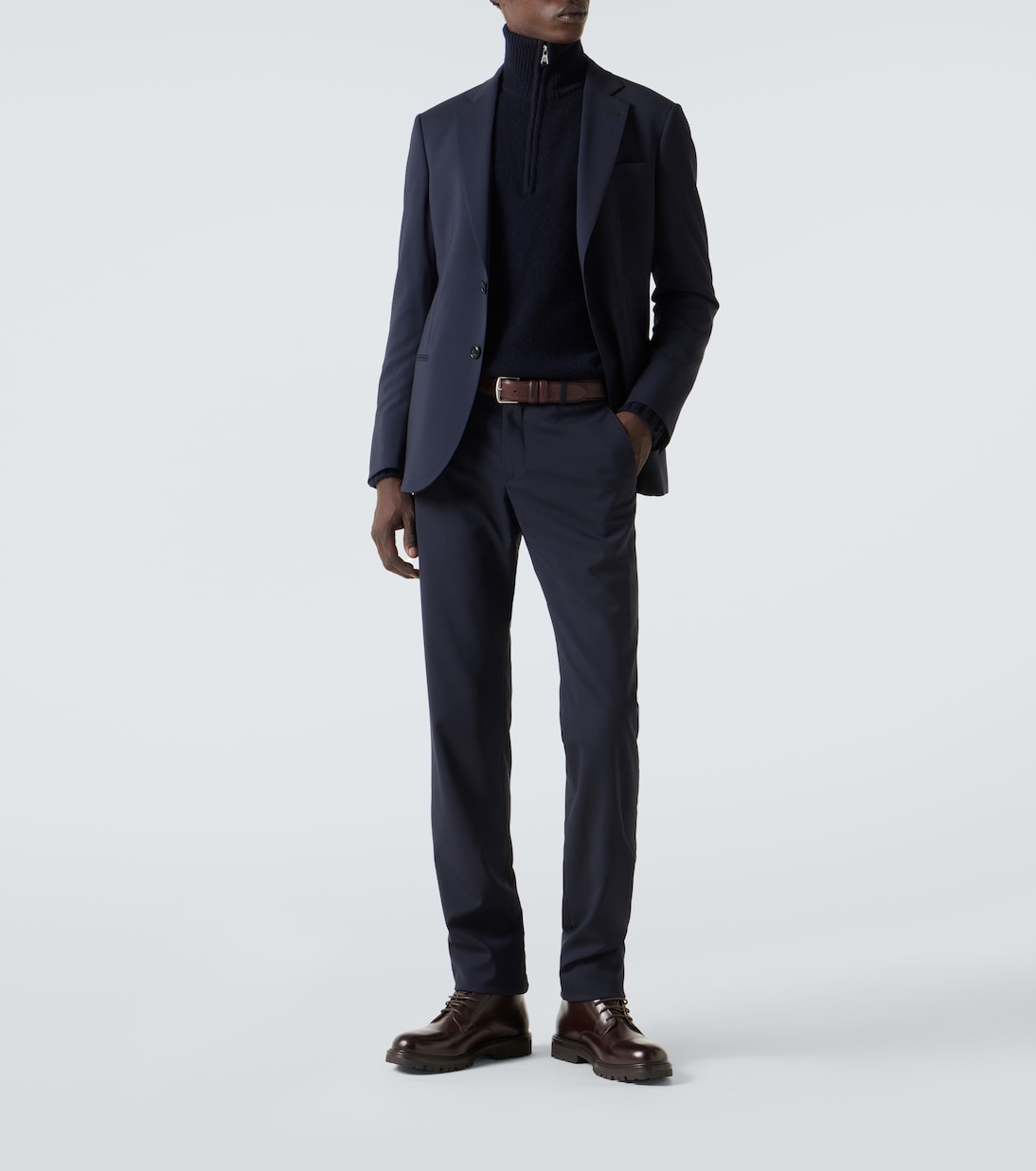 Cashmere half-zip sweater | Allude