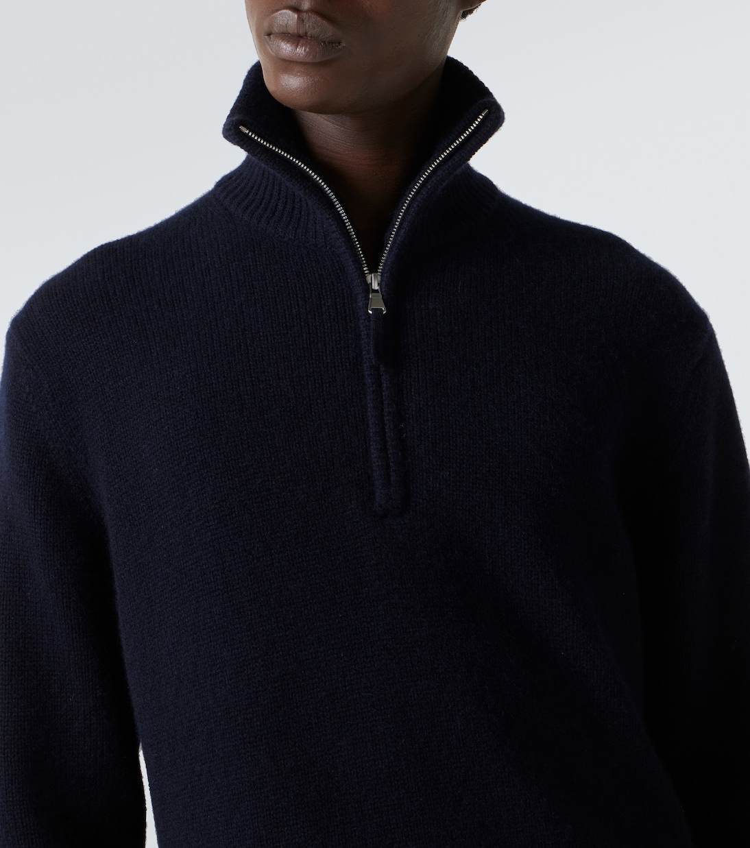 Cashmere half-zip sweater | Allude