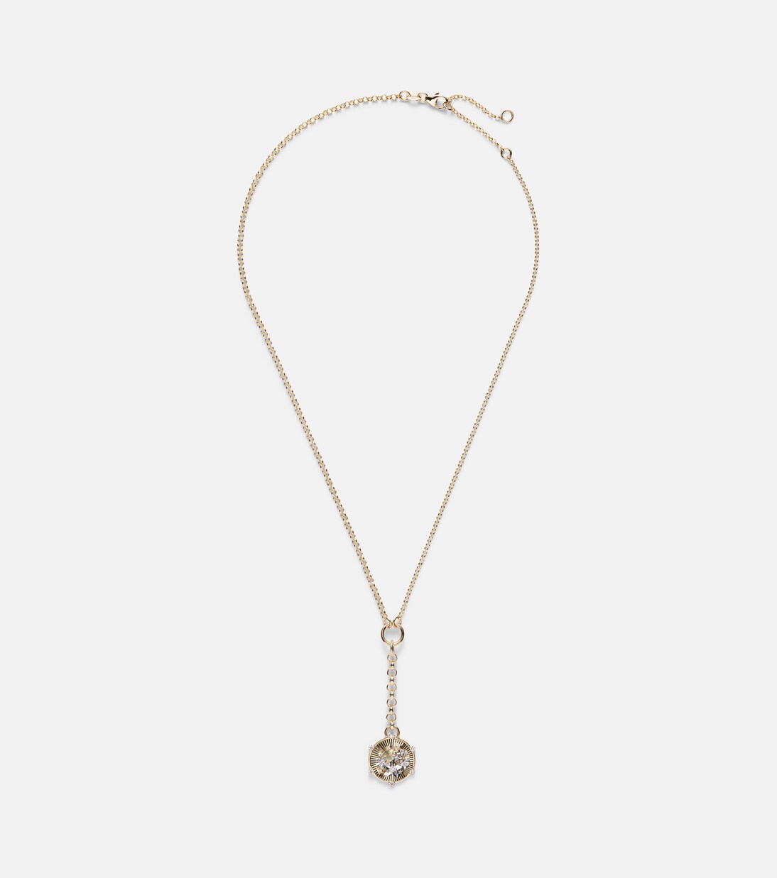 Resilience Blossoms Small 18kt gold chain necklace with diamonds | FoundRae