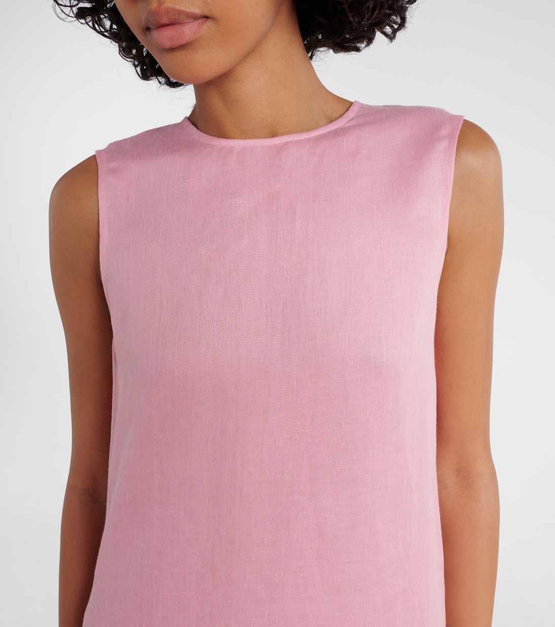 Robe midi Tallin en lin | Asceno