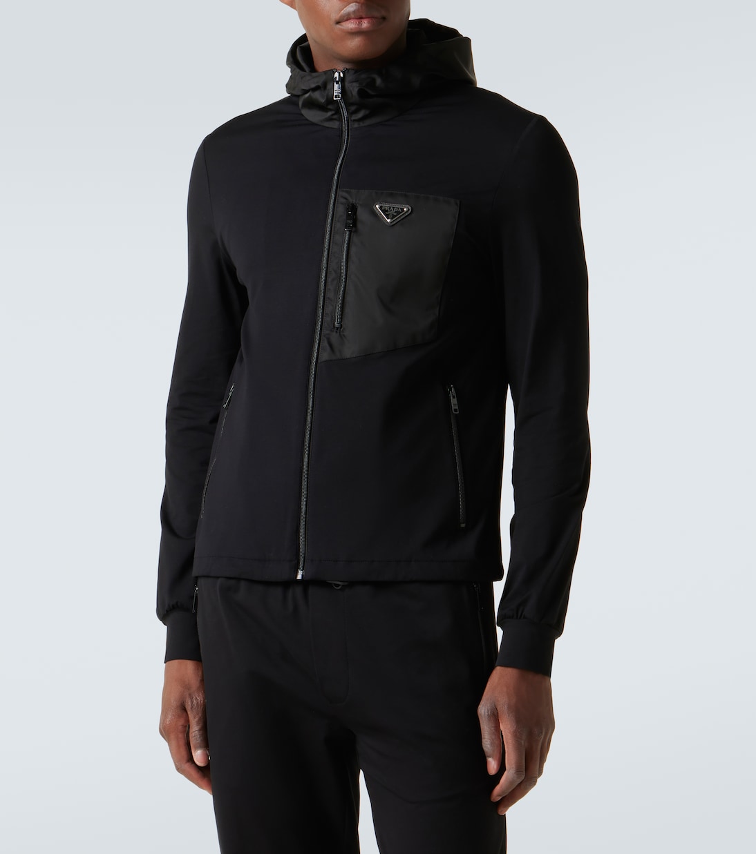 Giacca in misto cotone tecnico | Prada