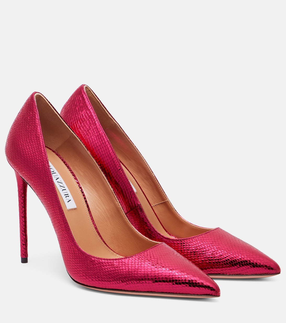Pumps Purist 105 aus Metallic-Leder | Aquazzura