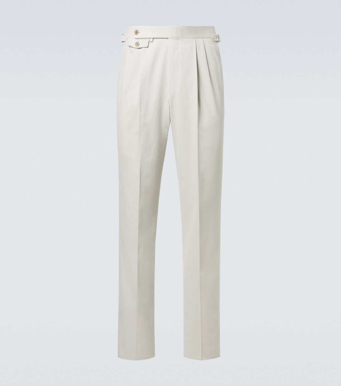 Cotton and cashmere straight pants | Dunhill