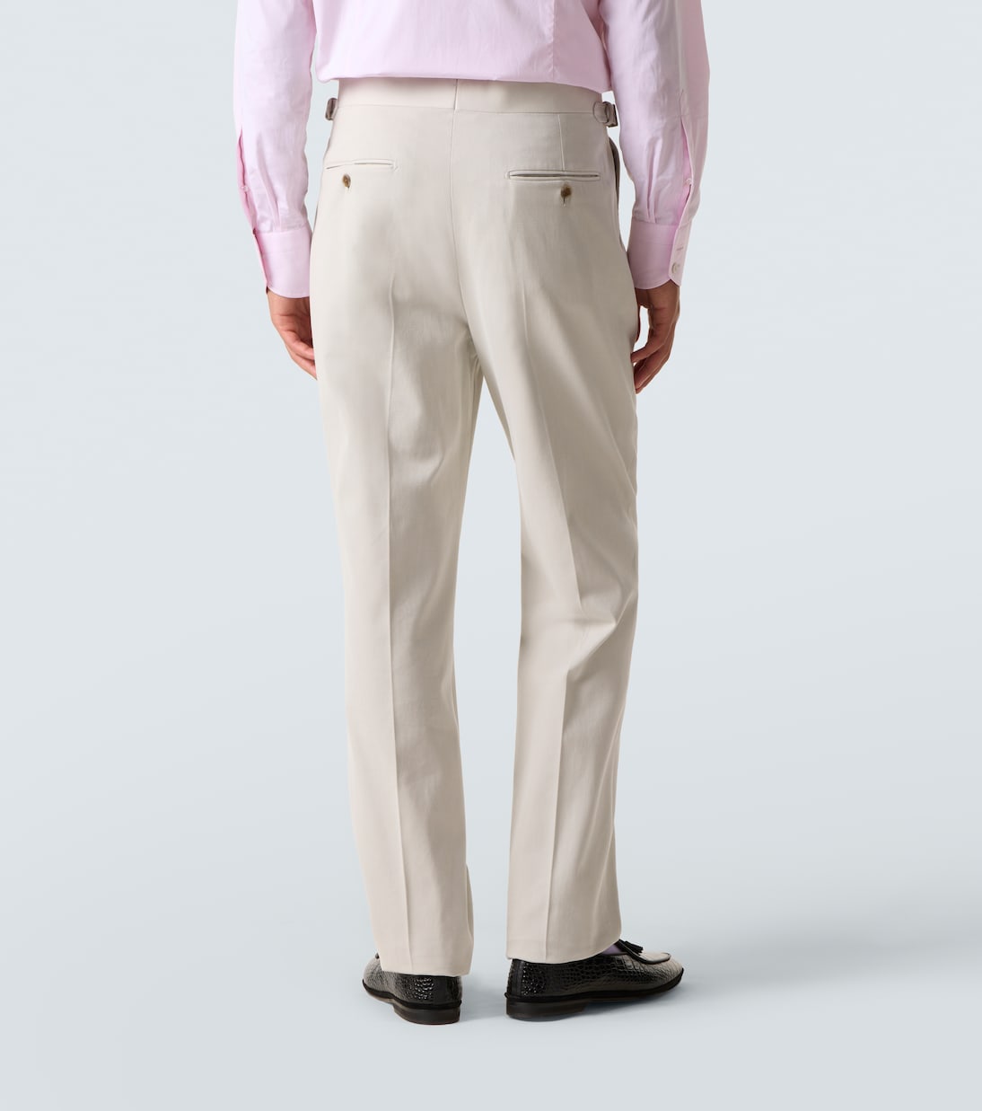 Cotton and cashmere straight pants | Dunhill