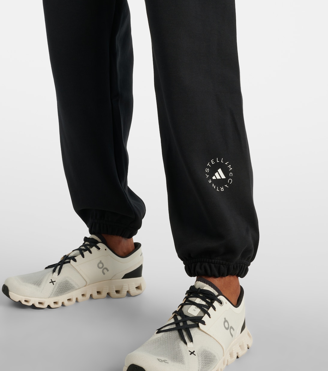 Pantalon de survêtement en coton mélangé  à logo | Adidas by Stella McCartney