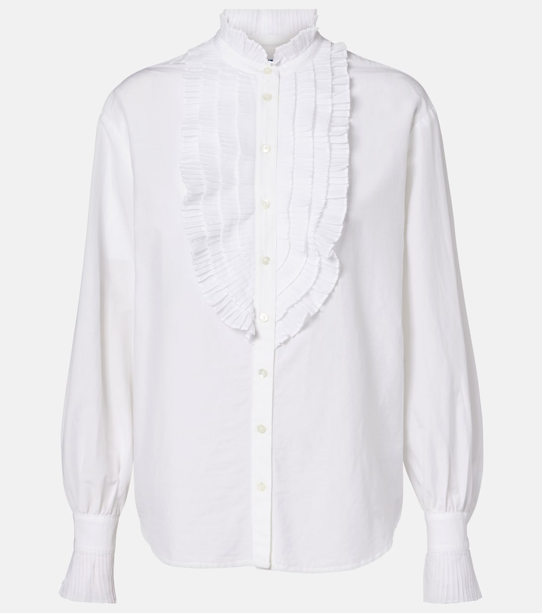 Ruffled cotton and silk blouse | Polo Ralph Lauren