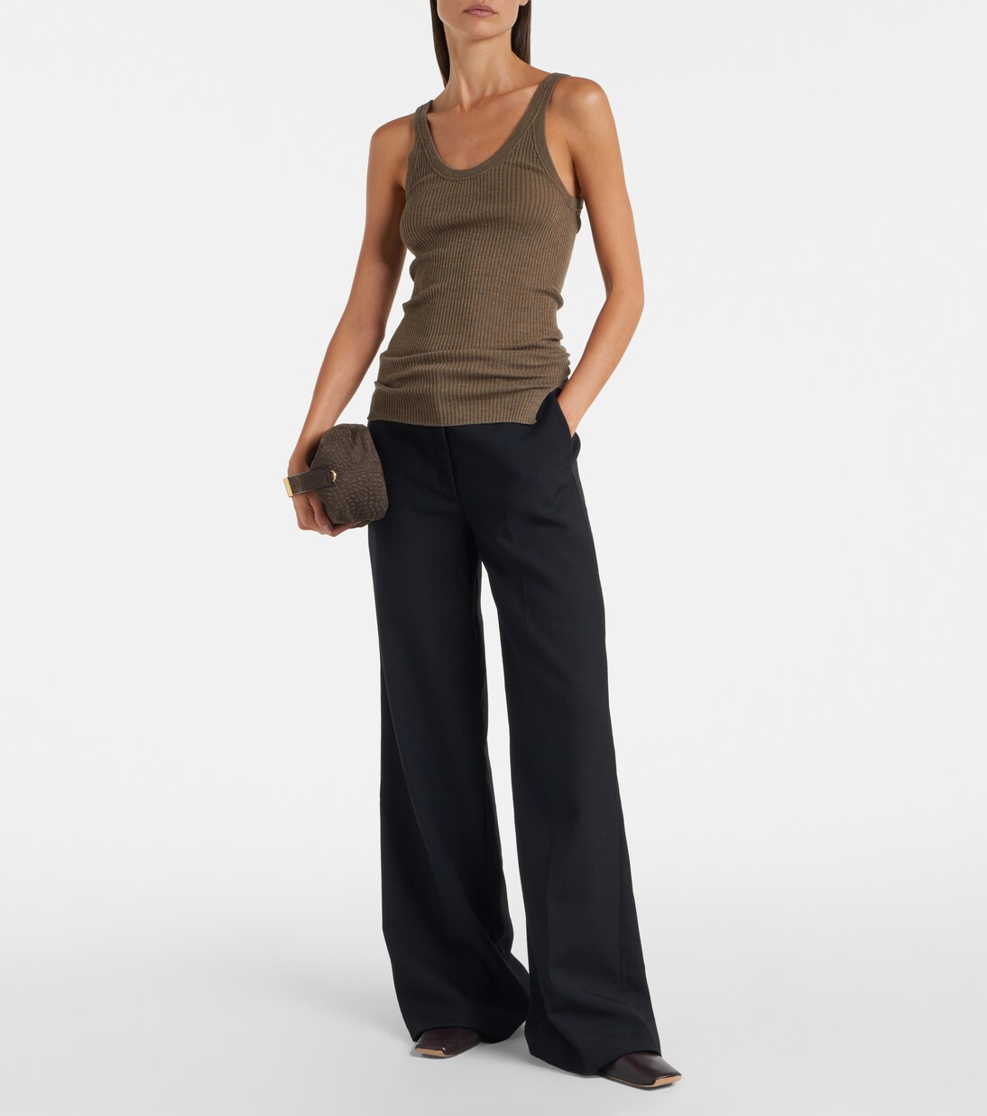 Ella ribbed-knit wool tank top | Calvin Klein