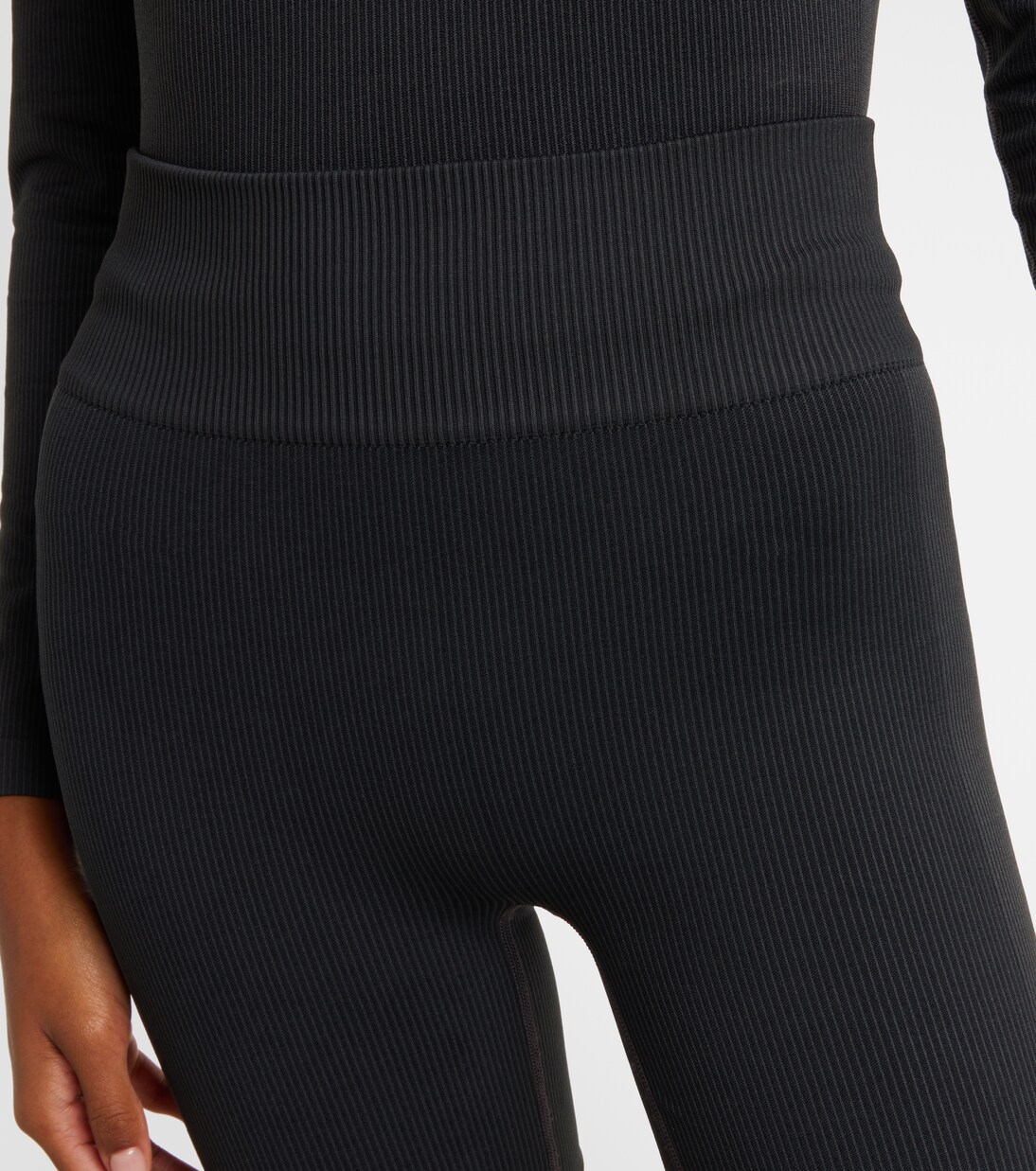 x On ribbed-knit biker shorts | Loewe