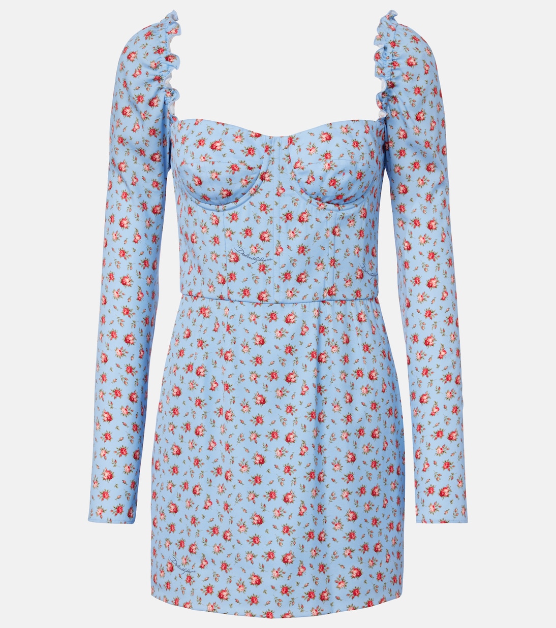 Floral silk-blend minidress | Dolce&Gabbana