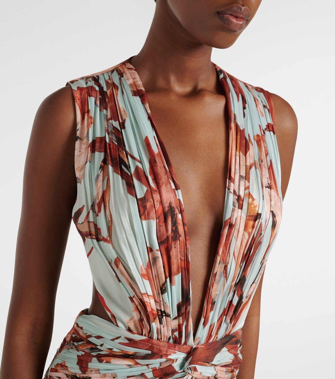 Amarielle floral georgette gown | Costarellos