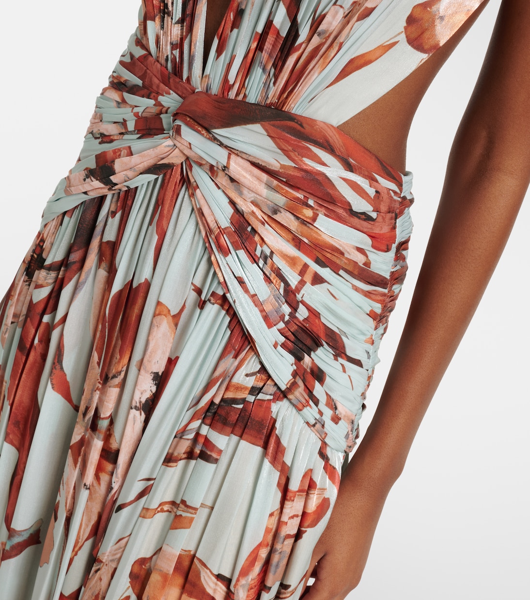 Amarielle floral georgette gown | Costarellos