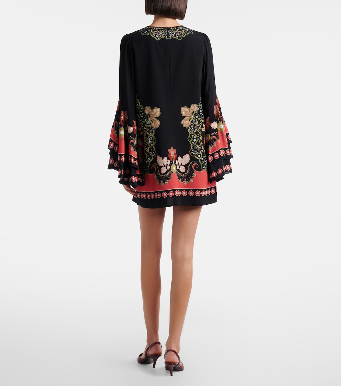 Friday printed crêpe minidress | La DoubleJ