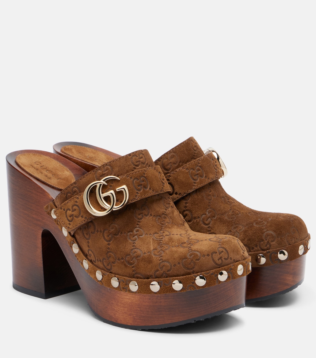 Clogs Double G aus Veloursleder | Gucci