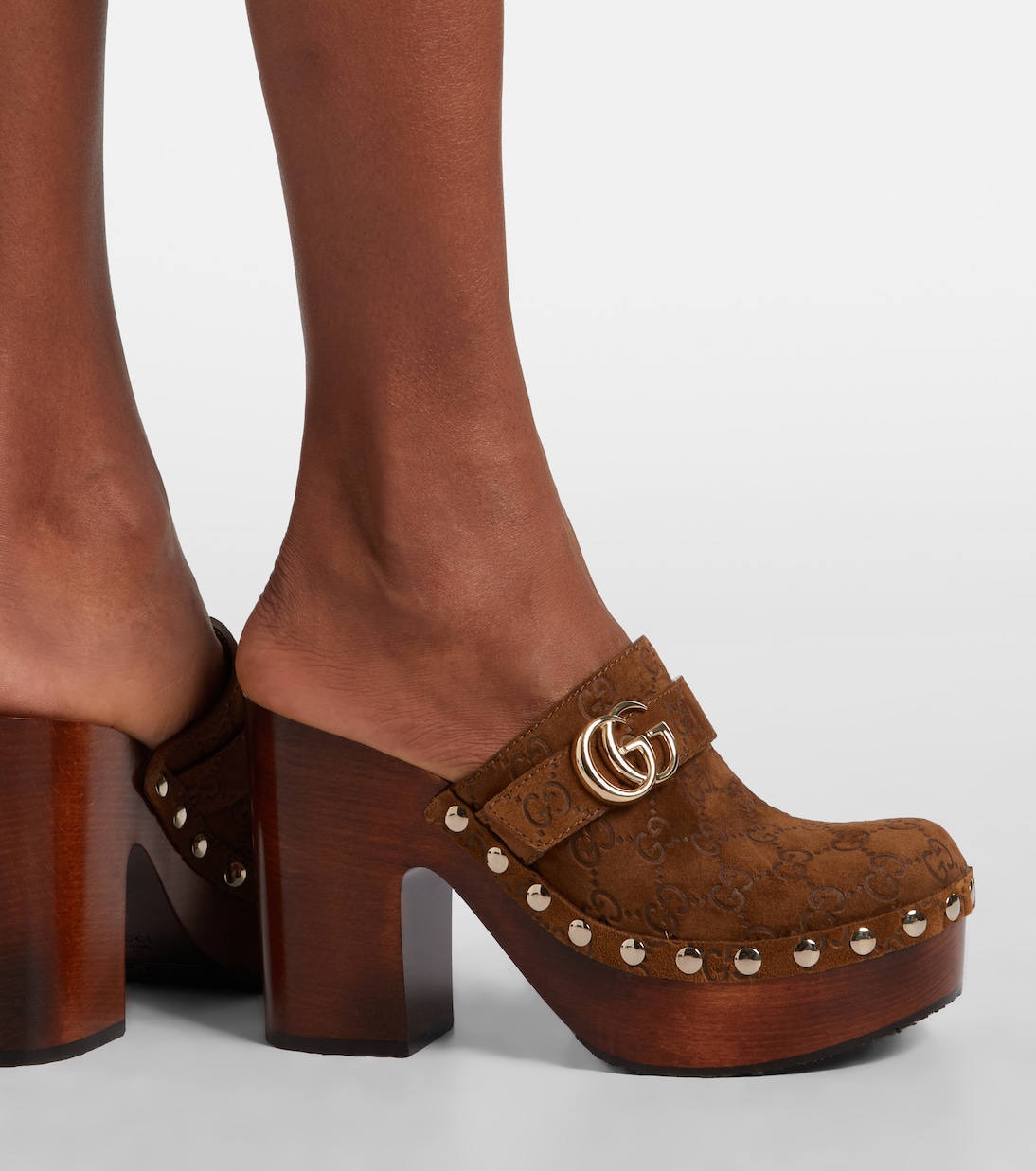 Clogs Double G aus Veloursleder | Gucci