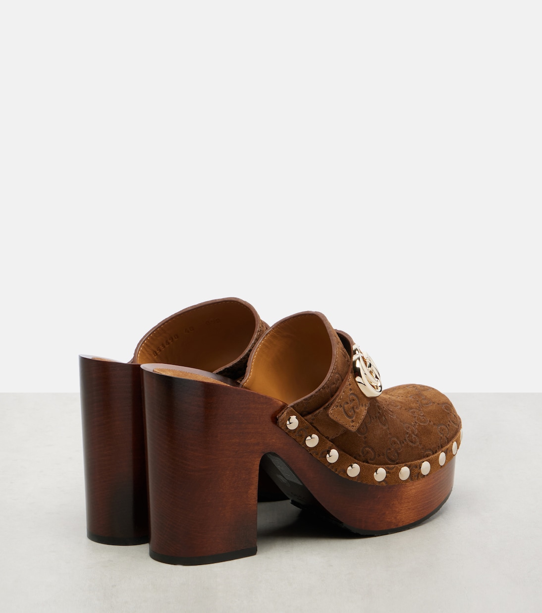 Clogs Double G aus Veloursleder | Gucci
