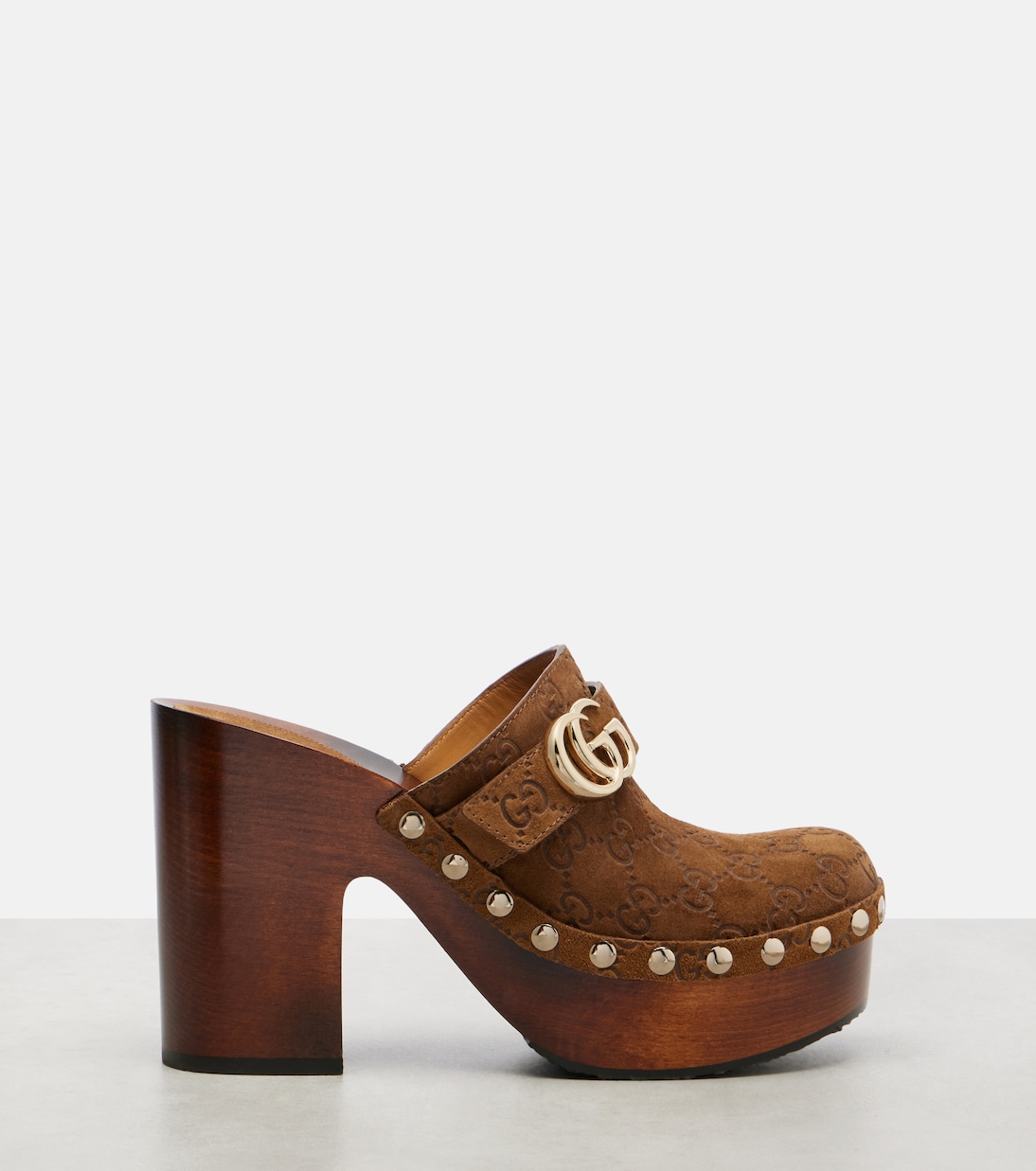 Clogs Double G aus Veloursleder | Gucci