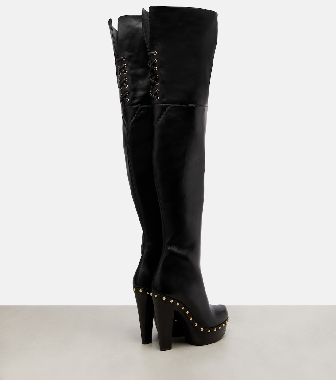 بوت لفوق الركبة من الجلد | Chloé