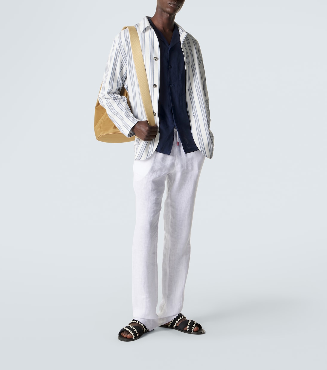 Schmale Hose aus Leinen | Kiton