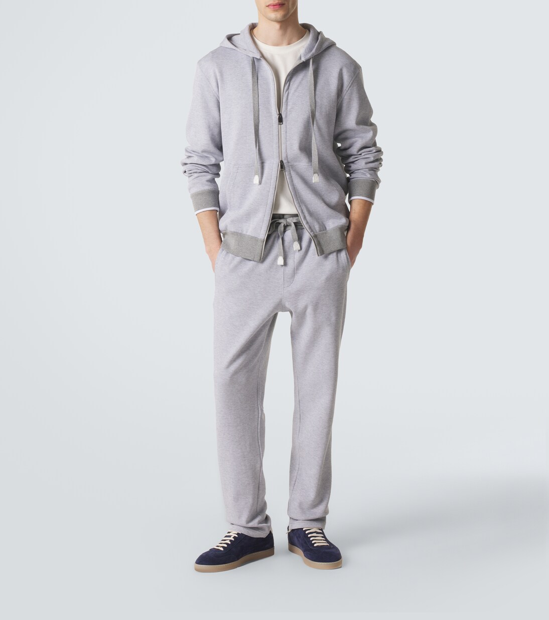 Cotton-blend zip-up hoodie | Brioni