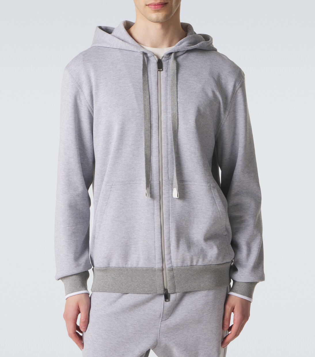 Cotton-blend zip-up hoodie | Brioni