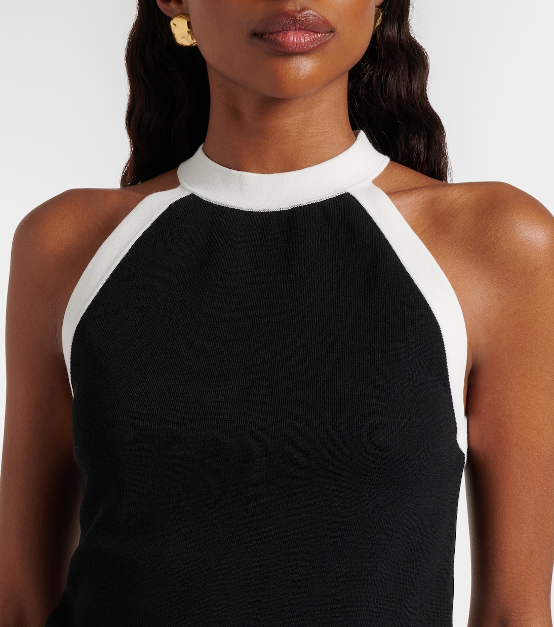Ribbed-knit halterneck top | Nina Ricci