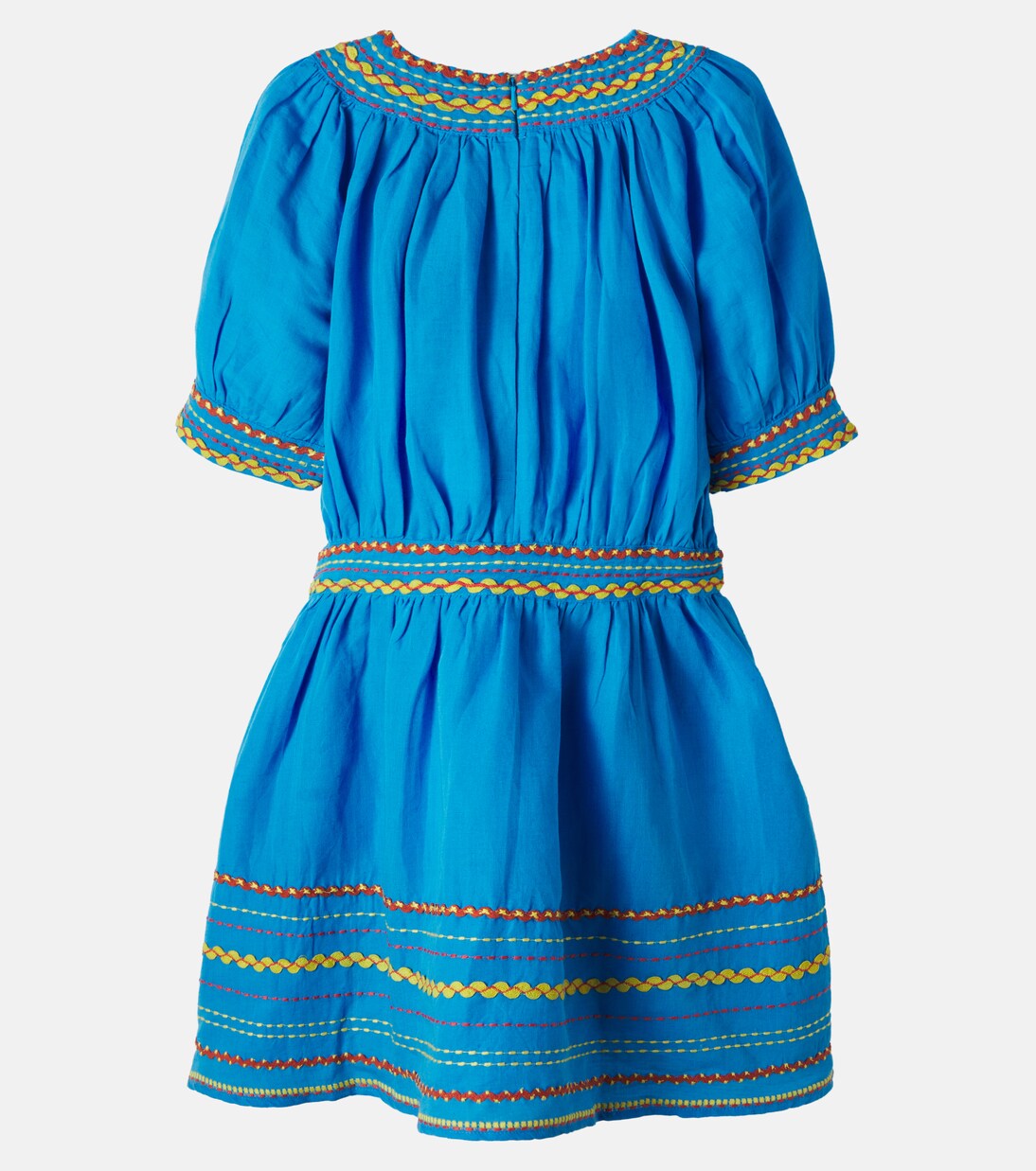 Embroidered linen and cotton dress | Stella McCartney Kids