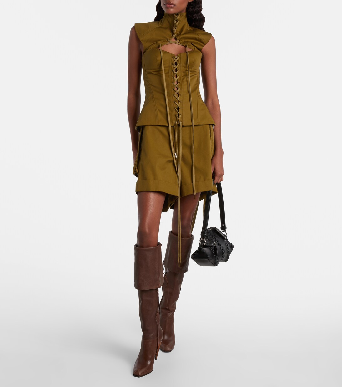 Schultertasche Manta Small aus Leder | McQueen