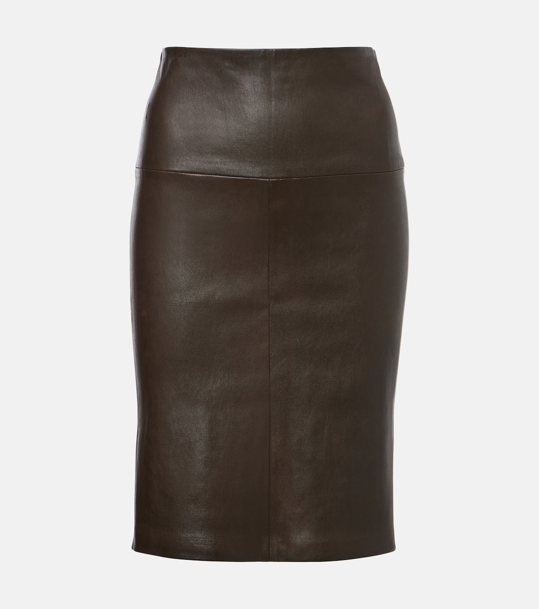 Gin leather midi skirt | Stouls