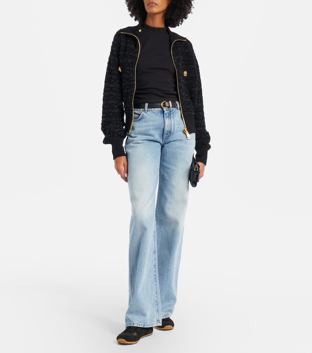 Runner suede-trimmed sneakers | Balmain