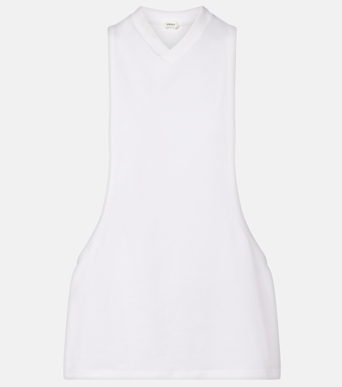 Cotton-blend jersey tank top | Versace