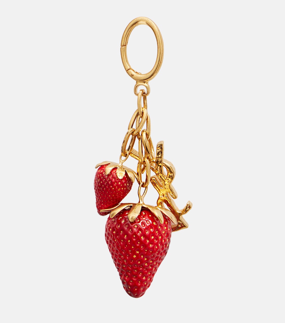 Cassandre Strawberry bag charm | Saint Laurent