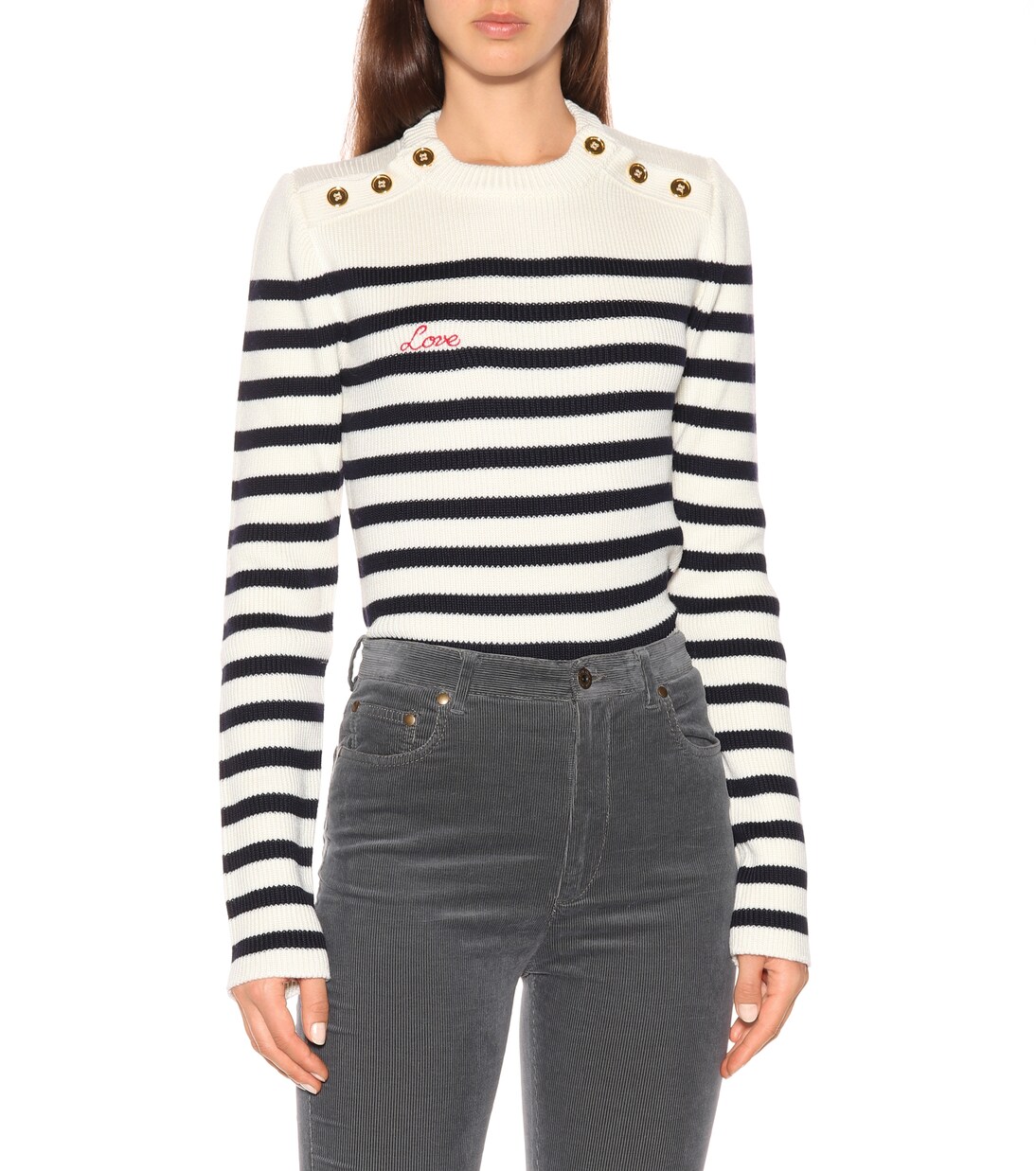 Cropped-Hose aus Cord | Miu Miu