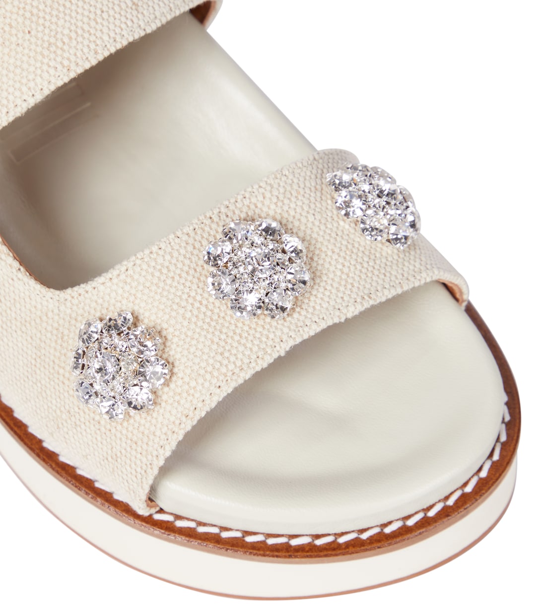 Embellished flatform sandals | Ganni