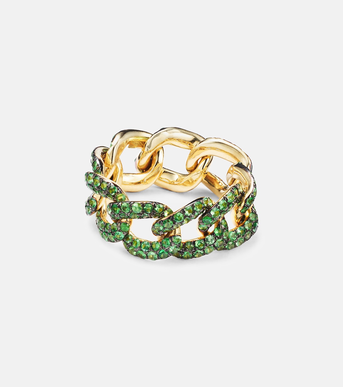 Ring Essential aus 18kt Gelbgold mit Granat | Shay Jewelry