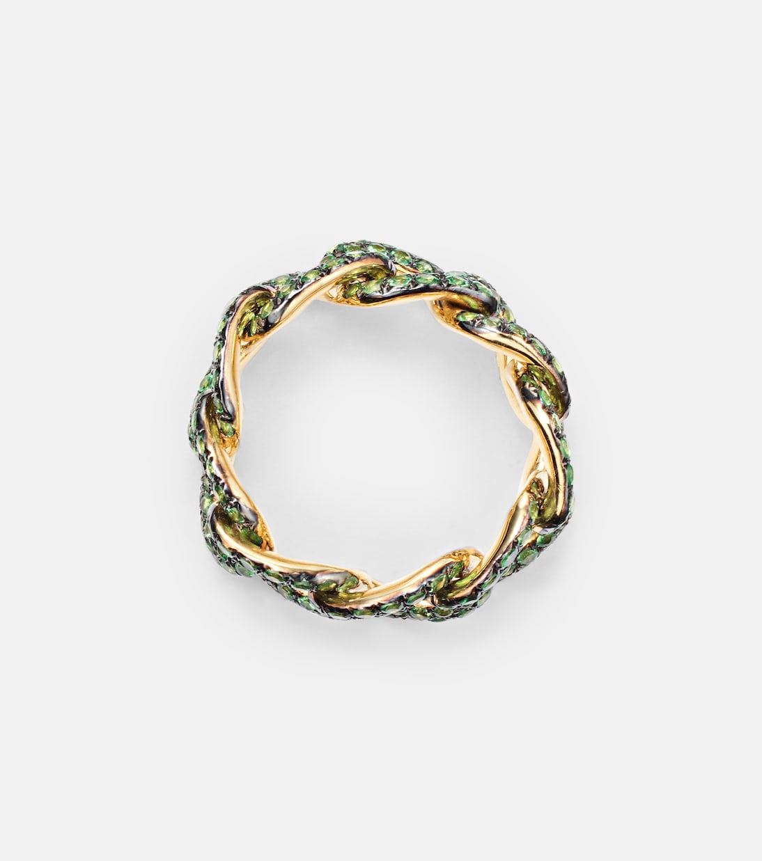 Ring Essential aus 18kt Gelbgold mit Granat | Shay Jewelry