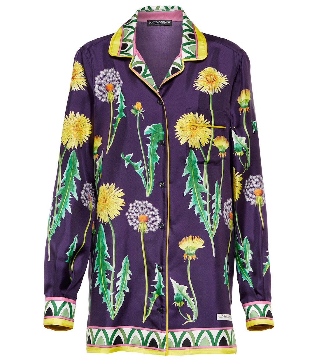 Camicia oversize in twill di seta | Dolce&Gabbana