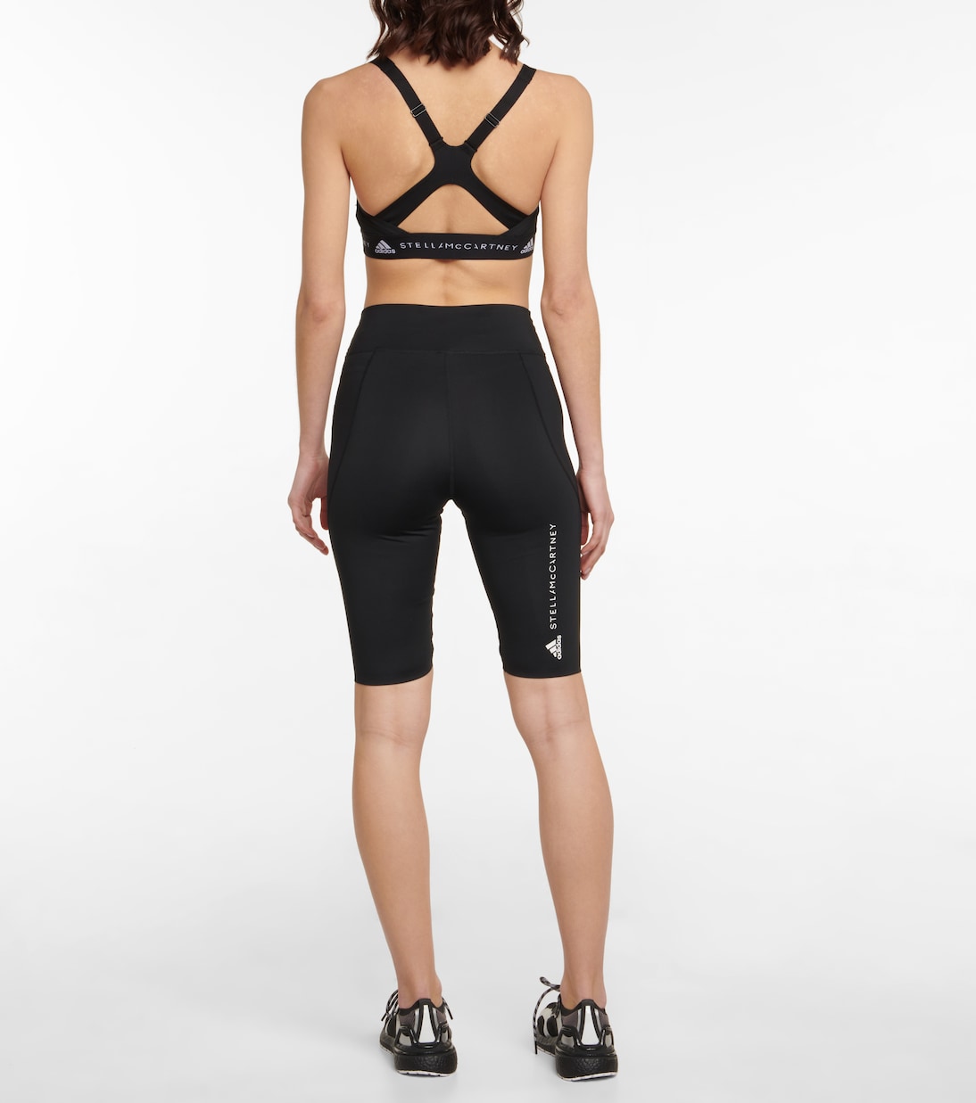 Laser-cut biker shorts | Adidas by Stella McCartney