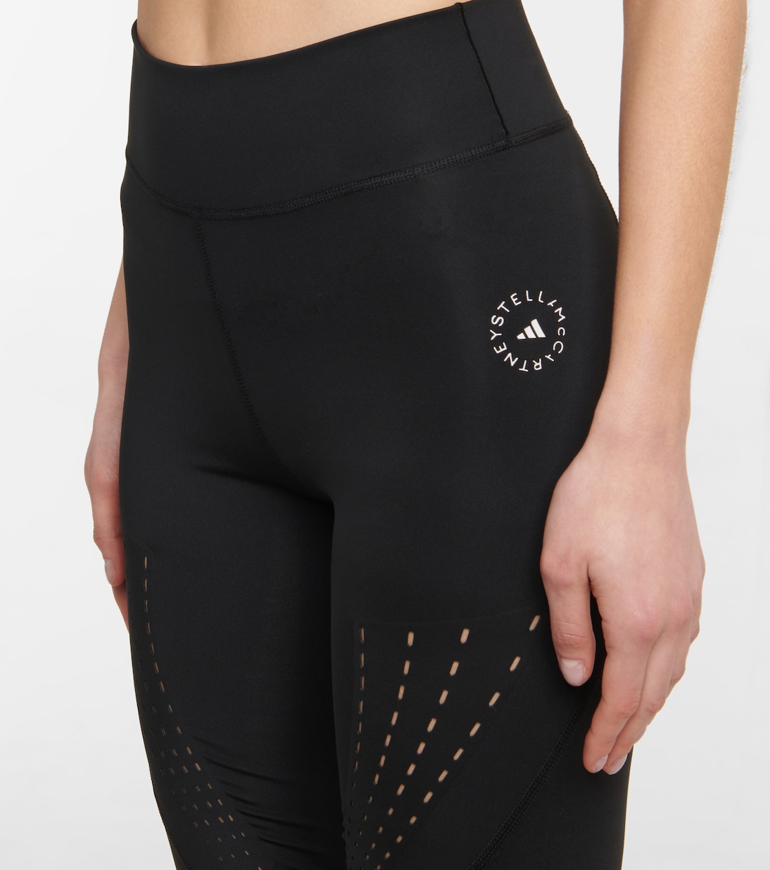 Laser-cut biker shorts | Adidas by Stella McCartney