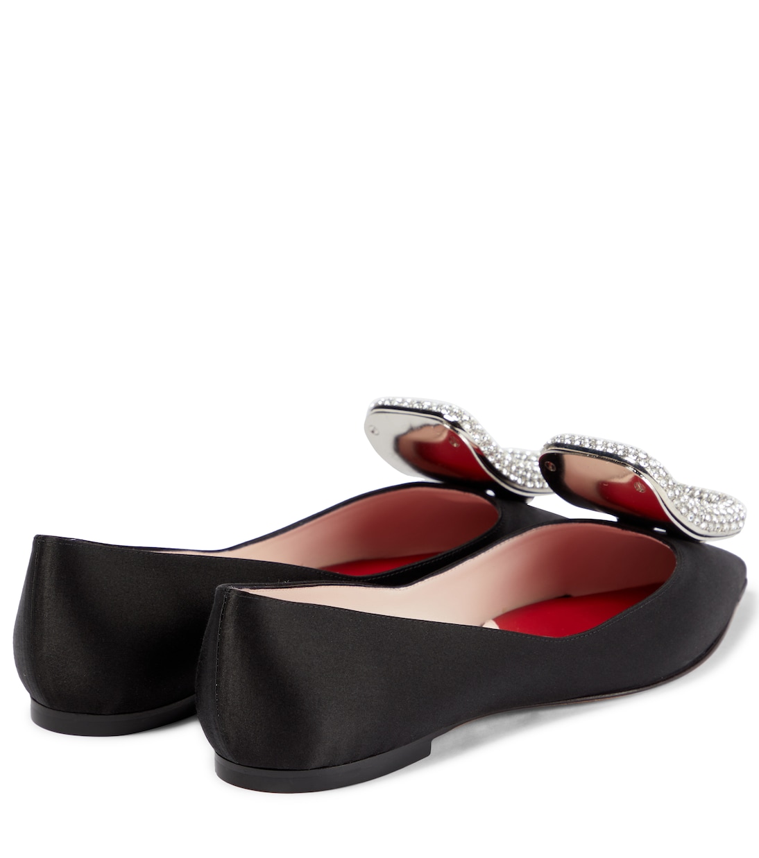 Viv’ Choc embellished satin ballet flats | Roger Vivier