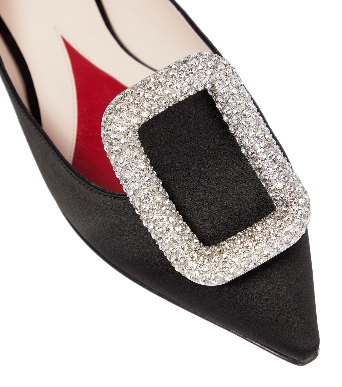 Viv’ Choc embellished satin ballet flats | Roger Vivier